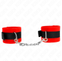 KINK - ALGEMAS DE PELE INICIANTE PRETO-VERMELHO 30 X 7 CM