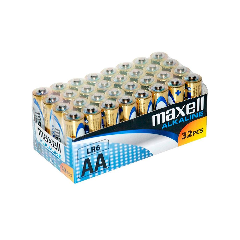 MAXELL - BATTERIA ALCALINA AA LR6 PACCO*32 UDS