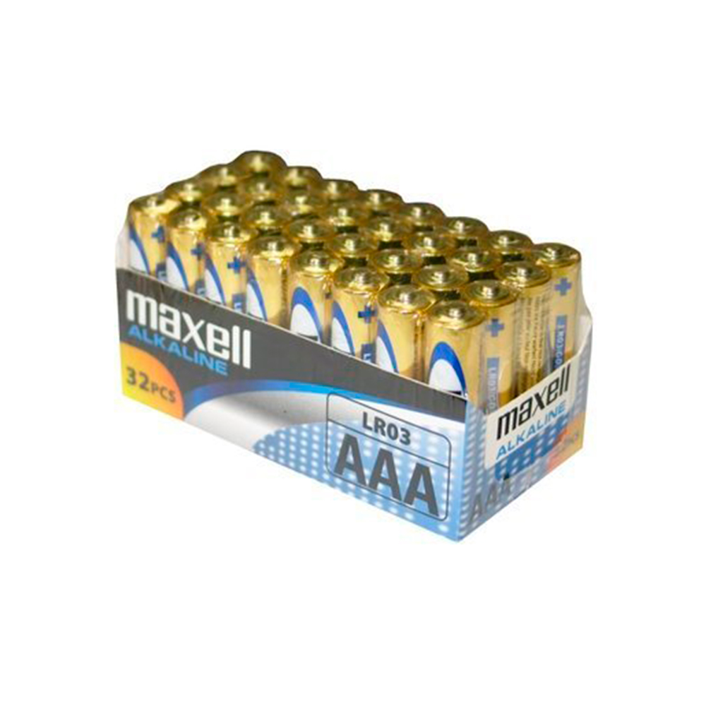 MAXELL - BATTERY AAA LR03 PACK*32 UDS