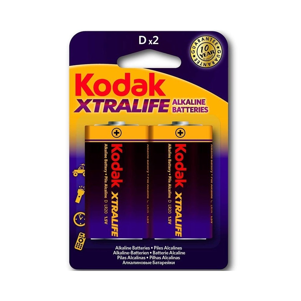 KODAK - BATERIAS ALCALINAS XTRALIFE LR20 D LR20 1,5V