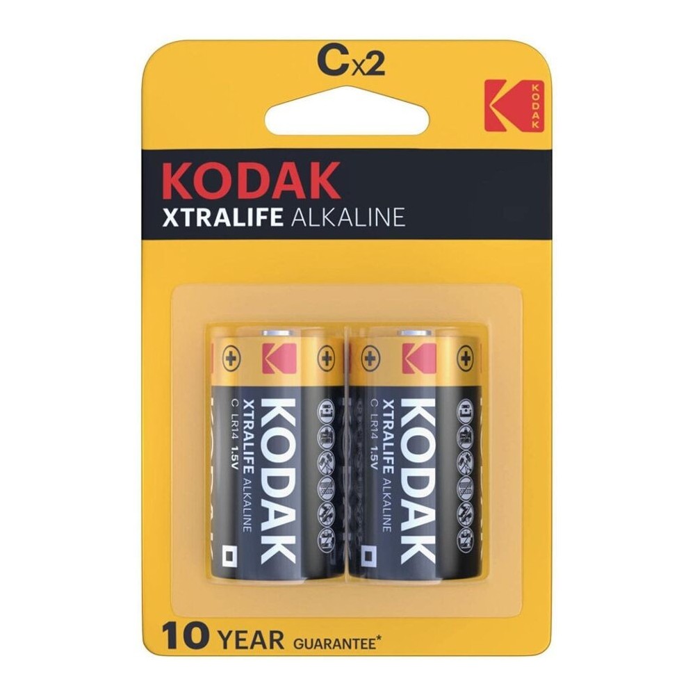 KODAK - BATERIAS ALCALINAS XTRALIFE CX 2 UNIDADES