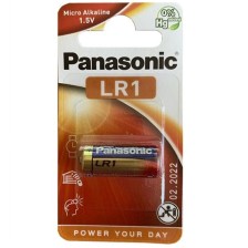 PANASONIC - ALCALINE BATTERY LR1 1.5V BLISTER 1 PACK