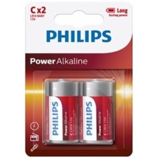 PHILIPS - PACCHETTO POWER ALKALINE PILA C LR14 2