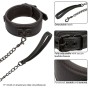 CALEXOTICS - NOCTURNAL COLLARE E GUINZAGLIO IN PELLE REGOLABILE NERO