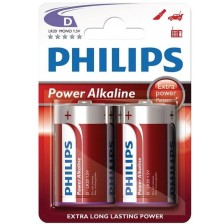 PHILIPS - PACCHETTO POWER ALKALINE PILA D LR20 2