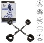 CALEXOTICS - NOCTURNAL HOG TIE CONNECTOR CUERO AJUSTABLE BLACK