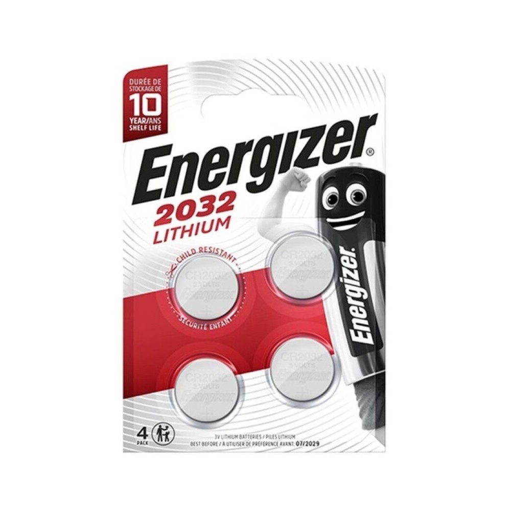 ENERGIZER - BATERIA BOTO DE LÍTIO CR2032 3V 4 UNIDADE