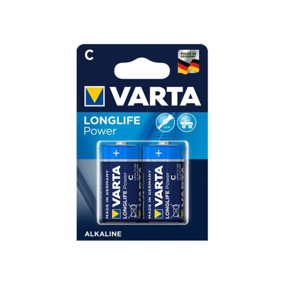 VARTA - LONGLIFE POTÊNCIA ALCALINA BATERIA C LR14 2 UNIDADE