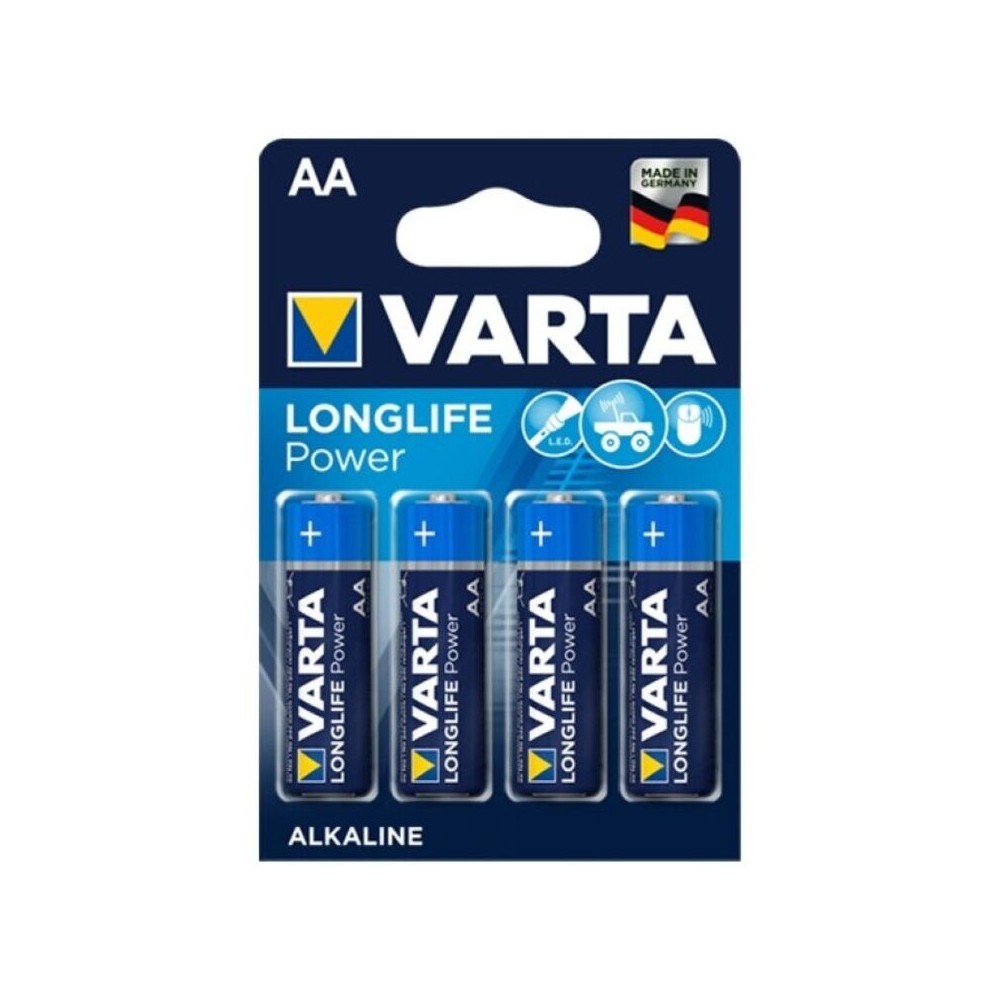 VARTA - LONGLIFE POWER BATTERIA ALCALINA AA LR6 4 UNITÀ