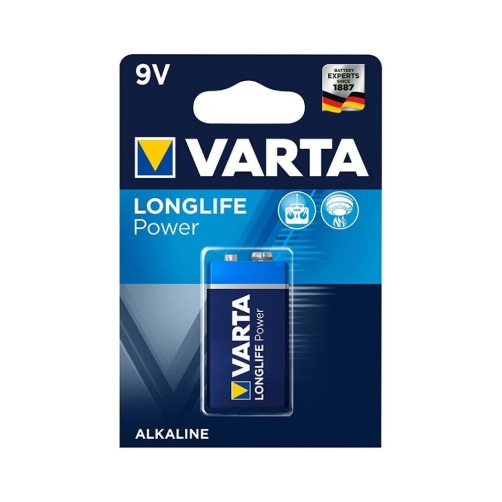 VARTA - BATERIA ALCALINA DE POTÊNCIA LONGLIFE 9V LR61 1 UNIDADE