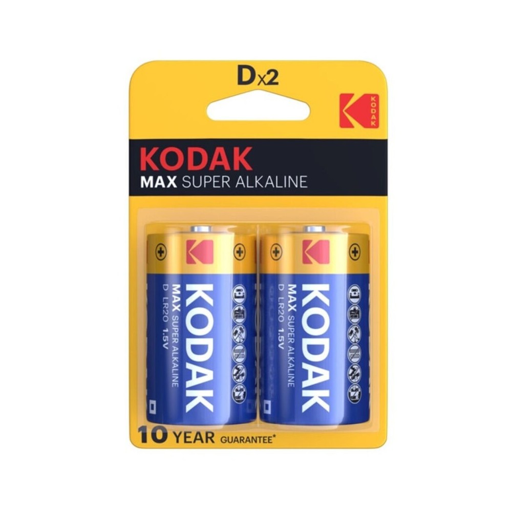 KODAK - BATERIA ALCALINA MAX D LR20 2 UNIDADES