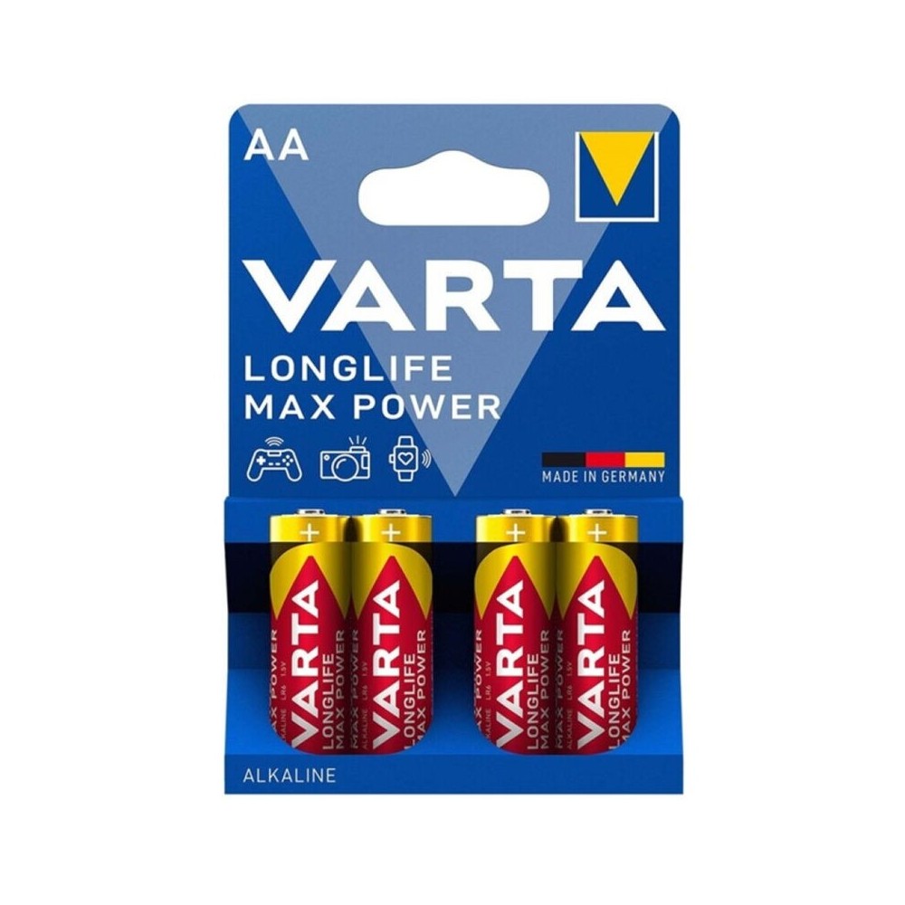 VARTA - BATERIA ALCALINA MAX POWER AA LR6 4 UNIDADES