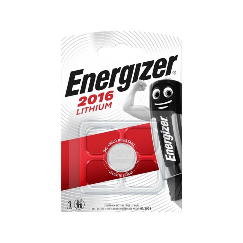 ENERGIZER - BATERIA BOTO DE LÍTIO CR2016 3V 1 UNIDADE