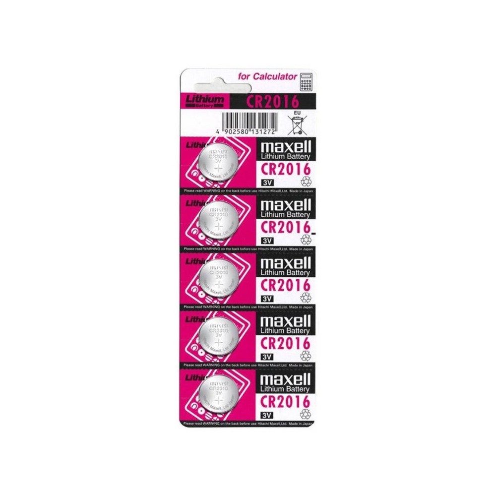 MAXELL - BATTERY LITIO CR2016 3V 5UDS