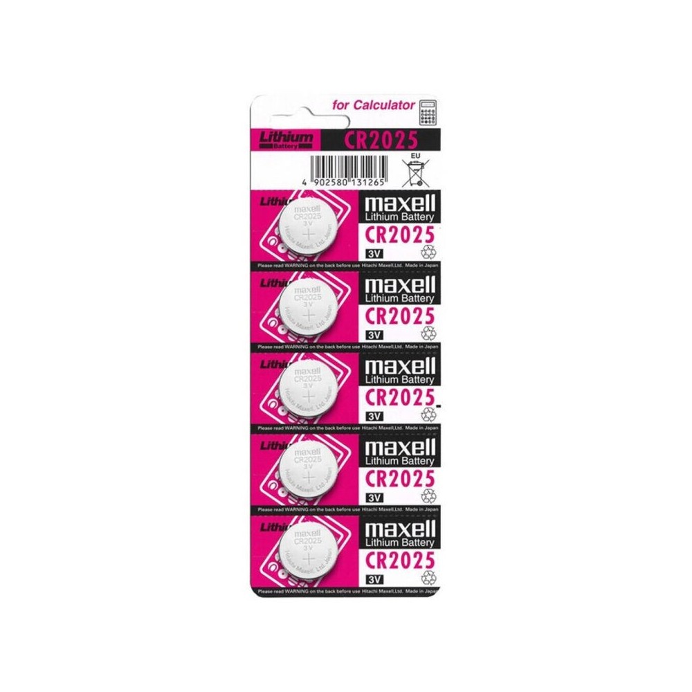 MAXELL - BATTERY LITIO CR2025 3V 5UDS