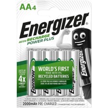 ENERGIZER - RECHARGEABLE BATTERIES AA4 BLISTER 5