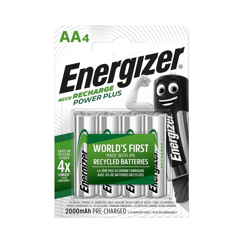 ENERGIZER - BATERIAS RECARREGVEIS AA4 BLISTER 5