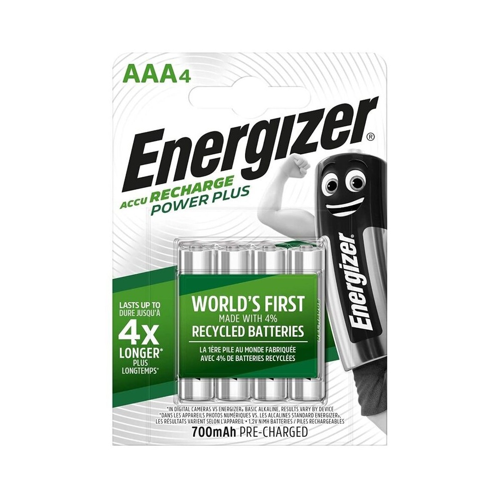 ENERGIZER - BATERIAS RECARREGVEIS AAA4 BLISTER 5