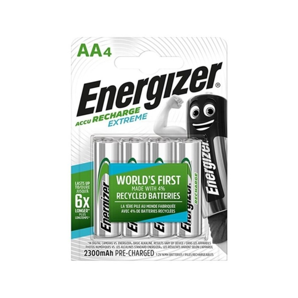 ENERGIZER - EXTREME WIEDERAUFLADBARE BATTERIE HR6 AA 2300 mAh 4 EINHEIT