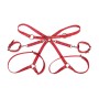 SUBBLIME - 953706 MENOTTES AVEC CEINTURE DE BONDAGE ROUGE TAILLE UNIQUE