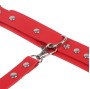 SUBBLIME - 953706 HANDCUFFS WITH BONDAGE BELT RED ONE SIZE