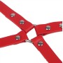 SUBBLIME - 953706 HANDCUFFS WITH BONDAGE BELT RED ONE SIZE