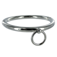 METAL HARD - BDSM-HALSKETTE MIT RING 18CM