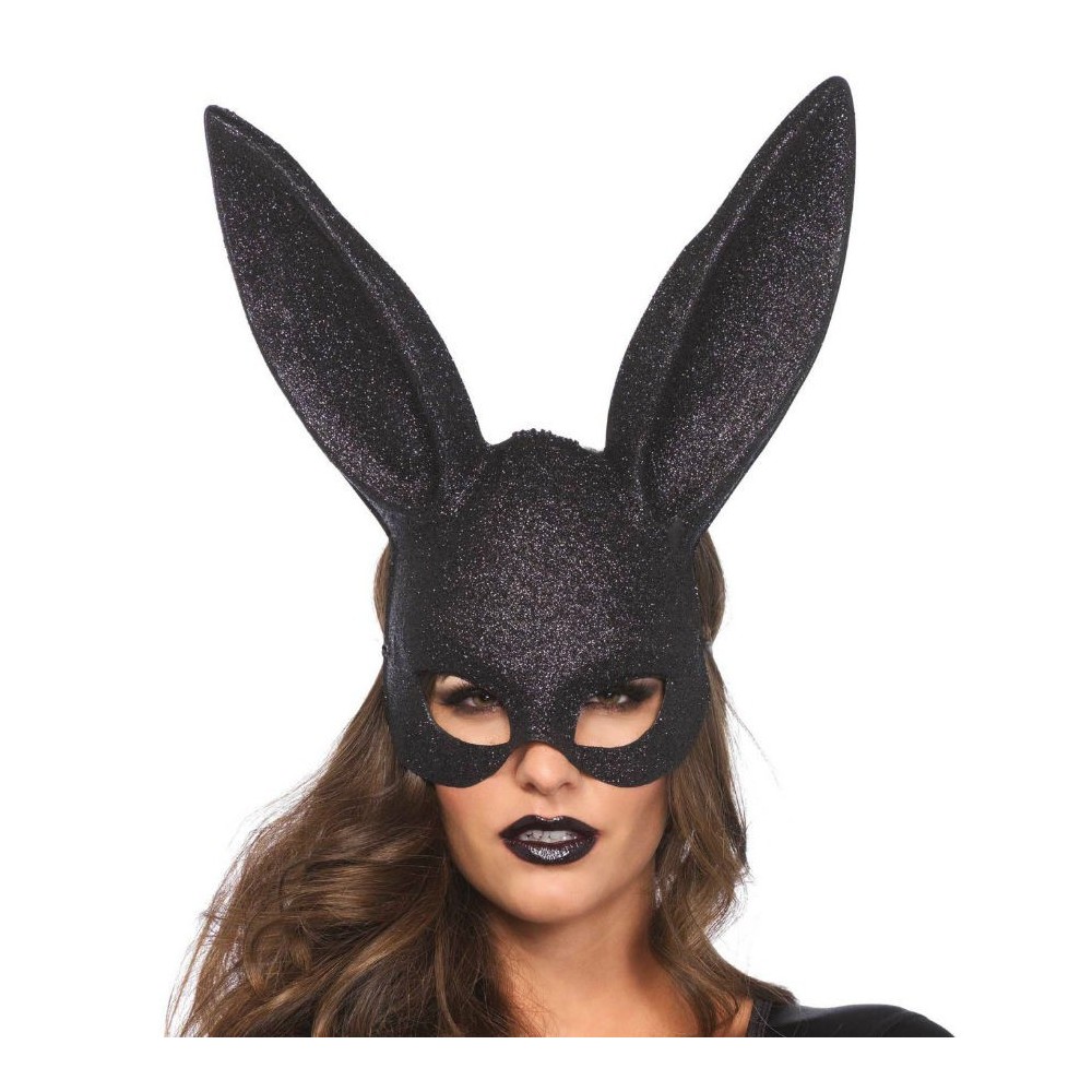 LEG AVENUE - GLITTER MASQUERADE RABBIT MASK