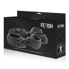 FETISH SUBMISSIVE - CUFF AND TETHER SET WITH NEOPRENE LINING