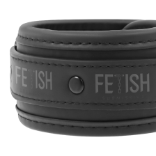 FETISH SUBMISSIVE - ANKLE CUFFS VEGAN LEATHER WITH NEOPRENE LINING