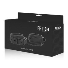 FETISH SUBMISSIVE - POLSINI ALLA CAVIGLIA IN PELLE VEGANA CON FODERA IN NEOPRENE