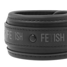 FETISH SUBMISSIVE - COLLAR AND WRIST CUFFS VEGAN LEATHER WITH NEOPRENE LINING