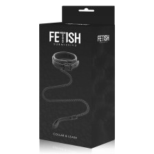 FETISH SUBMISSIVE - COLLARE CON GUINZAGLIO CON FODERA IN NEOPRENE