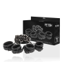 FETISH SUBMISSIVE - LUXUS-BETTFESSEL-SET MIT NEOPRENFUTTER