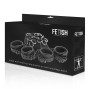FETISH SUBMISSIVE - LUXUS-BETTFESSEL-SET MIT NEOPRENFUTTER