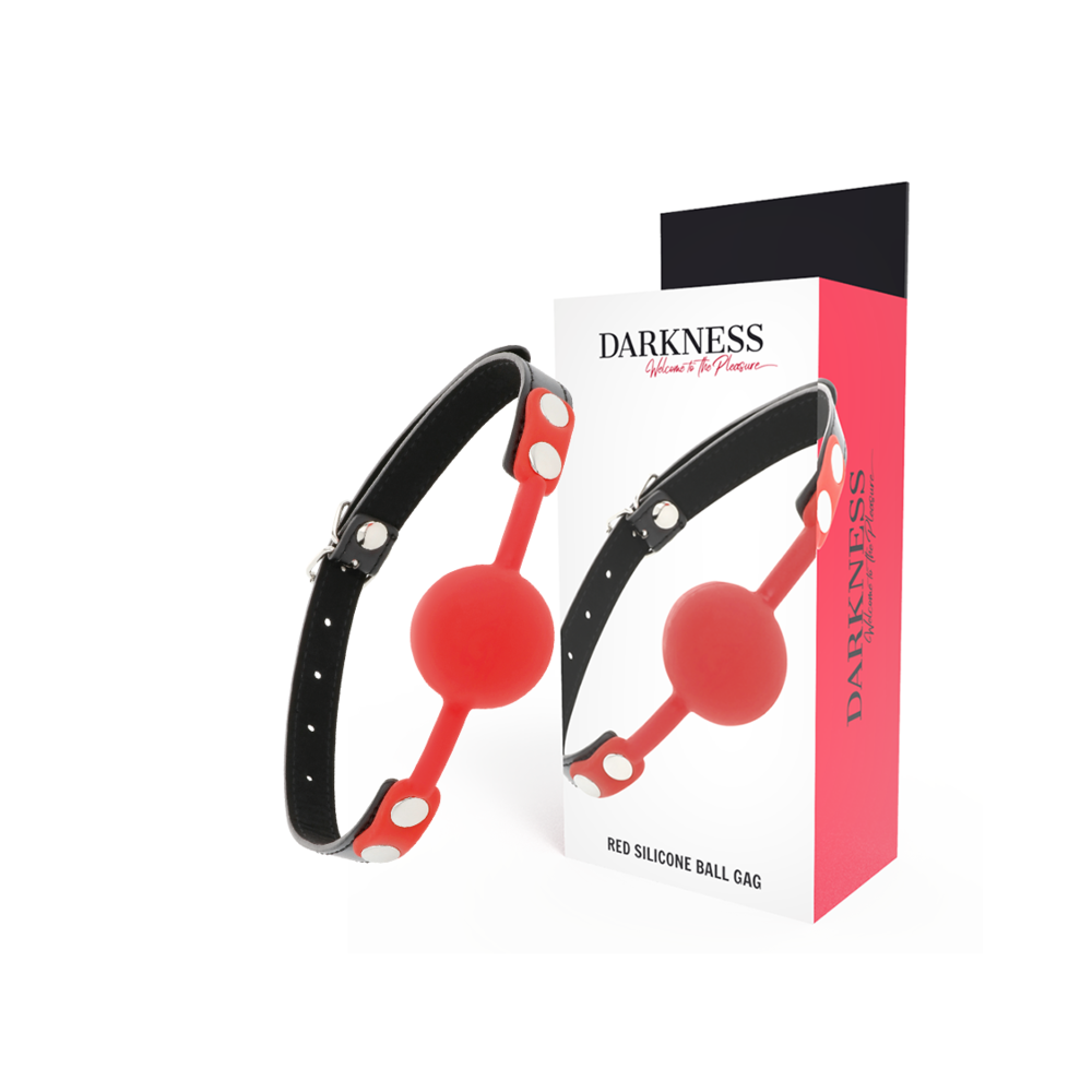 DARKNESS - BALL GAG IN SILICONE ROSSO