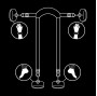 FETISH SUBMISSIVE - POSICION MASTER 4 HANDSCHELLEN MIT NEOPRENFUTTER