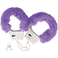 DARKNESS - PLEASURE FURRY HANDCUFFS PURPLE