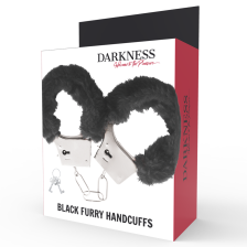 DARKNESS - PLEASURE FURRY HANDCUFFS BLACK