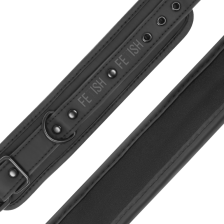 FETISH SUBMISSIVE - HANDCUFFS VEGAN LEATHER WITH NEOPRENE LINING