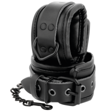 DARKNESS - LEATHER WRIST RESTRAINTS BLACK