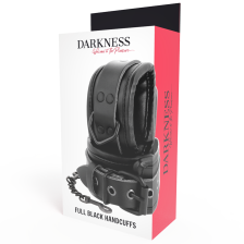 DARKNESS - APPUI-POIGNETS EN CUIR NOIR