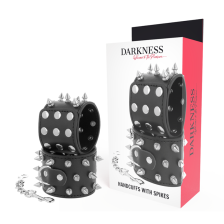 DARKNESS - SKULLS AND BONES HANDCUFFS WITH SPIKES