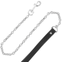 DARKNESS - COLLIER FOURRURE NOIR AVEC LAISSE