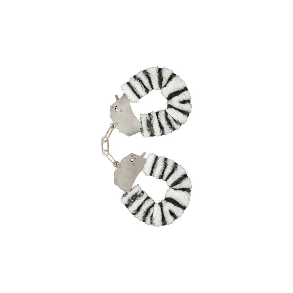 TOYJOY - FURRY FUN CUFFS BONDAGE ZEBRA