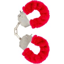 TOYJOY - MANCHETTES FURRY FUN BONDAGE ROUGE