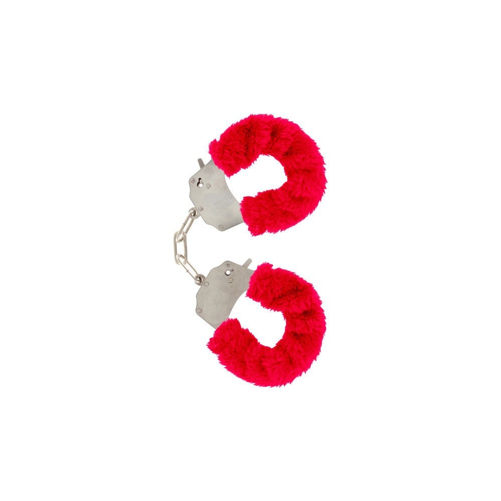 TOYJOY - FURRY FUN CUFFS BONDAGE VERMELHO