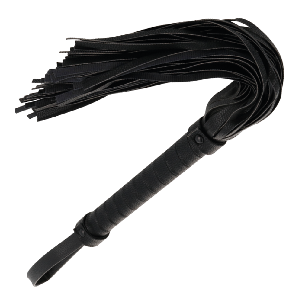 DARKNESS - SCHWARZE FLOGGER 42CM LEDER