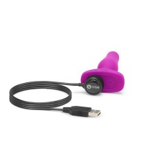 B-VIBE - NOVICE ANAL-STECKER MIT FERNBEDIENUNG FUCHSIA