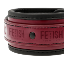 FETISH SUBMISSIVE DARK ROOM - HANDCUFFS VEGAN LEATHER WITH NEOPRENE LINING